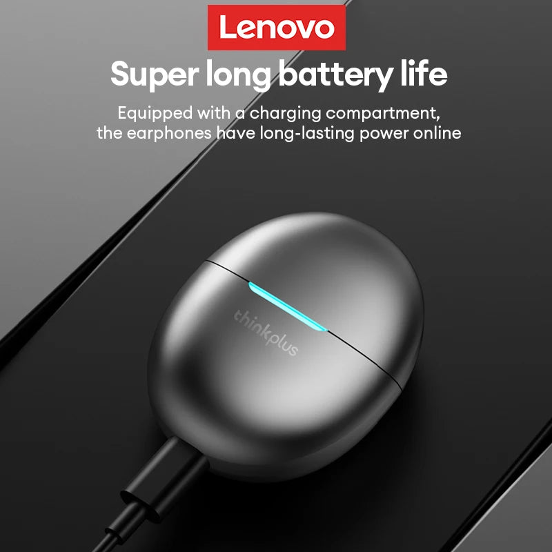 Auscultadores Lenovo sem fios Bluetooth Business Headset com redução de ruído.