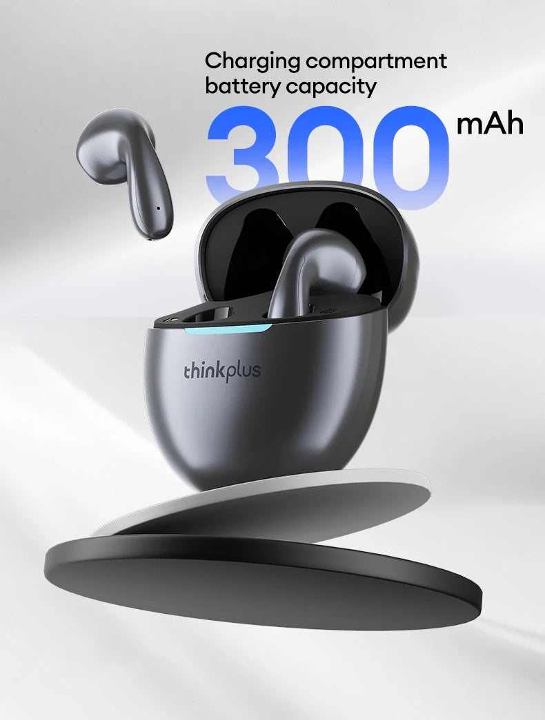 Auscultadores Lenovo sem fios Bluetooth Business Headset com redução de ruído.