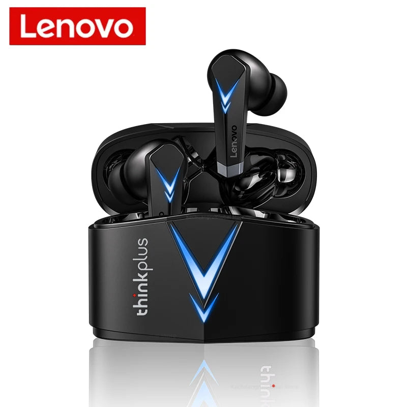 Auscultadores originais Lenovo LP6 TWS para jogos, sem fios, com cancelamento de ruído, HIFI, música, Bluetooth, com modo duplo