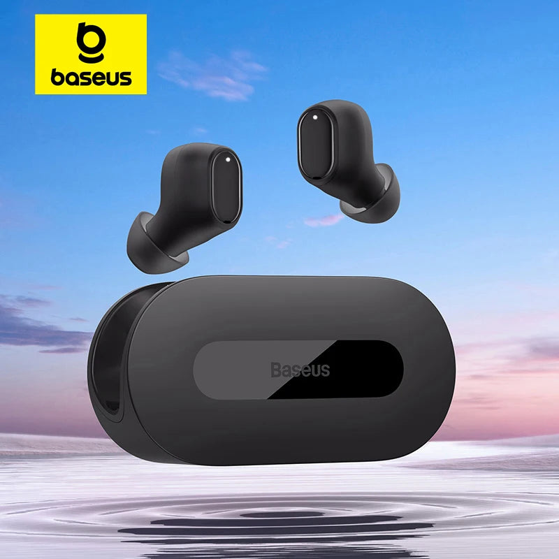Baseus Bowie EZ10 Auricular sem fios Bluetooth 5.3 com carregamento rápido, 0,06' de baixa latência, auricular sem fios HiFi mini desportivo