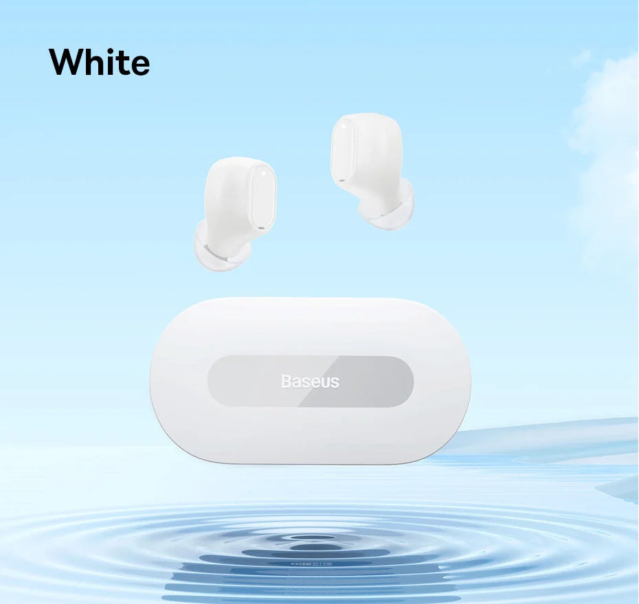 Baseus Bowie EZ10 Auricular sem fios Bluetooth 5.3 com carregamento rápido, 0,06' de baixa latência, auricular sem fios HiFi mini desportivo