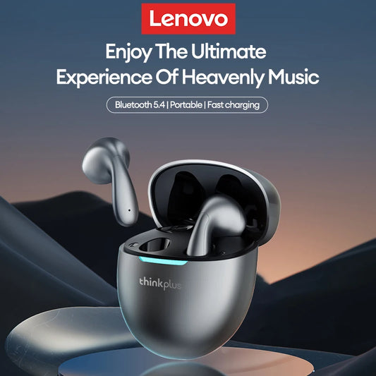 Auscultadores Lenovo sem fios Bluetooth Business Headset com redução de ruído.